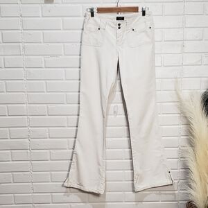 Abercrombie and Fitch Cream White Bootcut Flare Jeans size 0